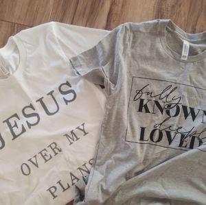 Two crazy cool threads tees